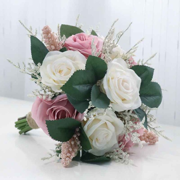 Pretty/Fancy/Fascinating/Graceful Round Silk Flower Bridal Bouquets -