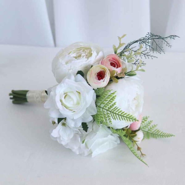 Round Silk Flower Junior Bridesmaid Bouquets -